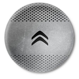 Значок с принтом CITROEN в Кировске,  металл | круглая форма, металлическая застежка в виде булавки | Тематика изображения на принте: 