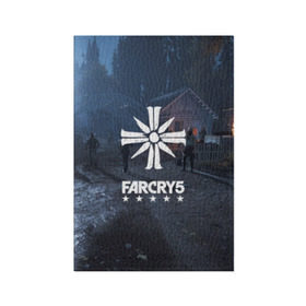 Обложка для паспорта матовая кожа с принтом Cult Far Cry в Кировске, натуральная матовая кожа | размер 19,3 х 13,7 см; прозрачные пластиковые крепления | Тематика изображения на принте: 