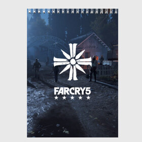 Скетчбук с принтом Cult Far Cry в Кировске, 100% бумага
 | 48 листов, плотность листов — 100 г/м2, плотность картонной обложки — 250 г/м2. Листы скреплены сверху удобной пружинной спиралью | 