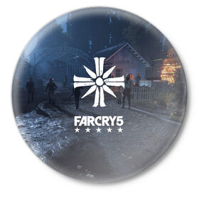 Значок с принтом Cult Far Cry в Кировске,  металл | круглая форма, металлическая застежка в виде булавки | 