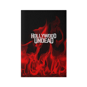 Обложка для паспорта матовая кожа с принтом Hollywood Undead в Кировске, натуральная матовая кожа | размер 19,3 х 13,7 см; прозрачные пластиковые крепления | hollywood undead | punk | rock | альтернативный хип хоп | группа | инди поп | музыка | музыкальное произведение | ноты | панк | регги | рок | синти поп