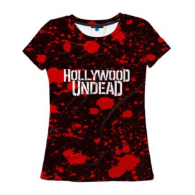 Женская футболка 3D с принтом Hollywood Undead в Кировске, 100% полиэфир ( синтетическое хлопкоподобное полотно) | прямой крой, круглый вырез горловины, длина до линии бедер | hollywood undead | punk | rock | альтернативный хип хоп | группа | инди поп | музыка | музыкальное произведение | ноты | панк | регги | рок | синти поп