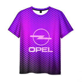 Мужская футболка 3D с принтом OPEL в Кировске, 100% полиэфир | прямой крой, круглый вырез горловины, длина до линии бедер | 