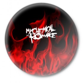 Значок с принтом My Chemical Romance в Кировске,  металл | круглая форма, металлическая застежка в виде булавки | my chemical romance | punk | rock | альтернативный хип хоп | группа | инди поп | музыка | музыкальное произведение | ноты | панк | регги | рок | синти поп