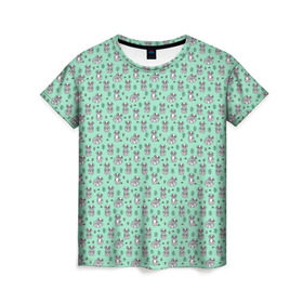 Женская футболка 3D с принтом Енотики в Кировске, 100% полиэфир ( синтетическое хлопкоподобное полотно) | прямой крой, круглый вырез горловины, длина до линии бедер | cute | raccoon | в полоску | енот | енотик | лес | лесной | милый | осенний | полосатый