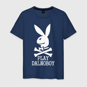 Мужская футболка хлопок с принтом Play Dalnoboy (Дальнобойщики) в Кировске, 100% хлопок | прямой крой, круглый вырез горловины, длина до линии бедер, слегка спущенное плечо. | play dalnoboy | дальнобойщики