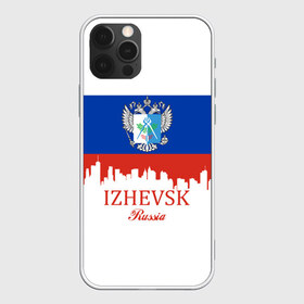 Чехол для iPhone 12 Pro Max с принтом IZHEVSK (Ижевск) в Кировске, Силикон |  | ru | rus | udmurtia | герб | надпись | патриот | республика | российская | российский | россия | русская | русский | рф | символ | страна | удмуртия | удмуртская | флаг | флага | цвета