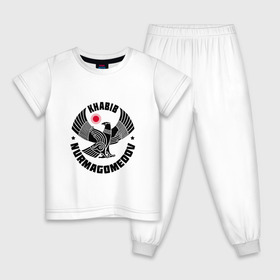 Детская пижама хлопок с принтом Khabib в Кировске, 100% хлопок |  брюки и футболка прямого кроя, без карманов, на брюках мягкая резинка на поясе и по низу штанин
 | ufc | нурмагомедов | хабиб