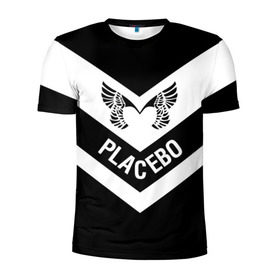 Мужская футболка 3D спортивная с принтом Placebo в Кировске, 100% полиэстер с улучшенными характеристиками | приталенный силуэт, круглая горловина, широкие плечи, сужается к линии бедра | placebo | альтернативный | инди | индирок | плацебо | рок