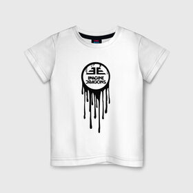 Детская футболка хлопок с принтом Imagine Dragons в Кировске, 100% хлопок | круглый вырез горловины, полуприлегающий силуэт, длина до линии бедер | Тематика изображения на принте: 