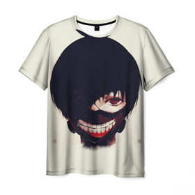 Мужская футболка 3D с принтом Tokyo Ghoul (4) в Кировске, 100% полиэфир | прямой крой, круглый вырез горловины, длина до линии бедер | anime | ghoul | tokyo | tokyo ghoul | гуль | канеки