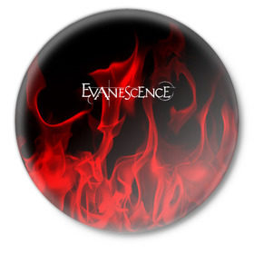 Значок с принтом Evanescence в Кировске,  металл | круглая форма, металлическая застежка в виде булавки | evanescence | punk | rock | альтернативный хип хоп | группа | инди поп | музыка | музыкальное произведение | ноты | панк | регги | рок | синти поп