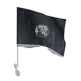 Флаг для автомобиля с принтом Смоки в Кировске, 100% полиэстер | Размер: 30*21 см | smoky mo | молла | смоки мо