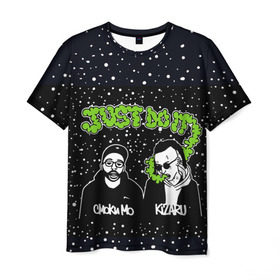 Мужская футболка 3D с принтом Smoky Mo & Kizaru в Кировске, 100% полиэфир | прямой крой, круглый вырез горловины, длина до линии бедер | kizaru | smoky mo | кизару | молла | смоки мо