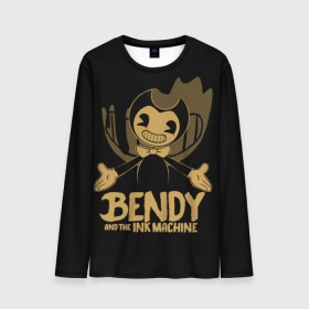 Мужской лонгслив 3D с принтом Bendy and the ink machine (20) в Кировске, 100% полиэстер | длинные рукава, круглый вырез горловины, полуприлегающий силуэт | bendy | bendy and the ink machine | game | horror | ink | machine | trend | video game