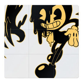 Магнитный плакат 3Х3 с принтом Bendy and the ink machine (21) в Кировске, Полимерный материал с магнитным слоем | 9 деталей размером 9*9 см | bendy | bendy and the ink machine | game | horror | ink | machine | trend | video game