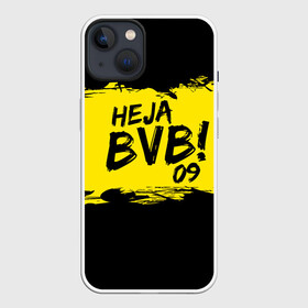 Чехол для iPhone 13 с принтом Borussia Dortmund FC в Кировске,  |  | 09 | bvb | heja | боруссия | германия | дортмунд | клуб | фк | футбол | футбольный