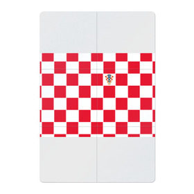 Магнитный плакат 2Х3 с принтом Хорватия домашняя форма 2018 в Кировске, Полимерный материал с магнитным слоем | 6 деталей размером 9*9 см | Тематика изображения на принте: 