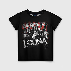 Детская футболка 3D с принтом The best of Louna в Кировске, 100% гипоаллергенный полиэфир | прямой крой, круглый вырез горловины, длина до линии бедер, чуть спущенное плечо, ткань немного тянется | louna | лусинэ геворкян