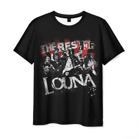 Мужская футболка 3D с принтом The best of Louna в Кировске, 100% полиэфир | прямой крой, круглый вырез горловины, длина до линии бедер | louna | лусинэ геворкян