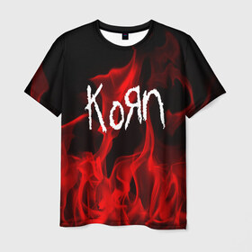 Мужская футболка 3D с принтом KOЯN в Кировске, 100% полиэфир | прямой крой, круглый вырез горловины, длина до линии бедер | korn | punk | rock | альтернативный хип хоп | группа | инди поп | музыка | музыкальное произведение | ноты | панк | регги | рок | синти поп