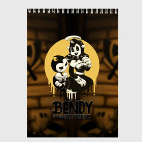 Скетчбук с принтом Bendy and the ink machine (30) в Кировске, 100% бумага
 | 48 листов, плотность листов — 100 г/м2, плотность картонной обложки — 250 г/м2. Листы скреплены сверху удобной пружинной спиралью | bendy | bendy and the ink machine | game | horror | ink | machine | trend | video game