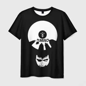 Мужская футболка 3D с принтом Hand of God в Кировске, 100% полиэфир | прямой крой, круглый вырез горловины, длина до линии бедер | берсерк | гатс | гриффитс | рука бога | черный мечник