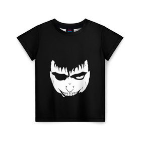 Детская футболка 3D с принтом Hand of God 2 в Кировске, 100% гипоаллергенный полиэфир | прямой крой, круглый вырез горловины, длина до линии бедер, чуть спущенное плечо, ткань немного тянется | берсерк | гатс | черный мечник