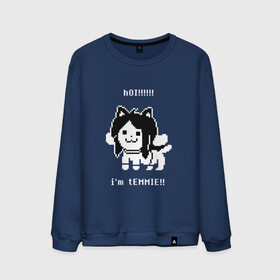 Мужской свитшот хлопок с принтом Undertale в Кировске, 100% хлопок |  | temmie | андертейл | подземелье | темми