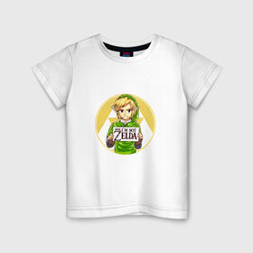 Детская футболка хлопок с принтом The Legend of Zelda в Кировске, 100% хлопок | круглый вырез горловины, полуприлегающий силуэт, длина до линии бедер | legend of zelda | зельда | линк