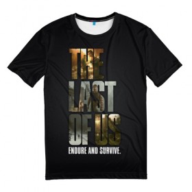 Мужская футболка 3D с принтом The Last of Us в Кировске, 100% полиэфир | прямой крой, круглый вырез горловины, длина до линии бедер | the last of us | гриб | грибы | джоэл | кордицепс | пиратs | элли