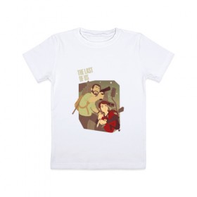 Детская футболка хлопок с принтом The Last of Us в Кировске, 100% хлопок | круглый вырез горловины, полуприлегающий силуэт, длина до линии бедер | the last of us | гриб | грибы | джоэл | кордицепс | пиратs | элли