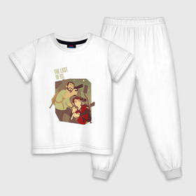 Детская пижама хлопок с принтом The Last of Us в Кировске, 100% хлопок |  брюки и футболка прямого кроя, без карманов, на брюках мягкая резинка на поясе и по низу штанин
 | the last of us | гриб | грибы | джоэл | кордицепс | пиратs | элли