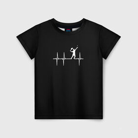Детская футболка 3D с принтом Теннис в Кировске, 100% гипоаллергенный полиэфир | прямой крой, круглый вырез горловины, длина до линии бедер, чуть спущенное плечо, ткань немного тянется | tennis