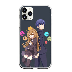 Чехол для iPhone 11 Pro матовый с принтом Toradora в Кировске, Силикон |  | anime | аниме | карманный тигр | торадора toradora айсака тайга