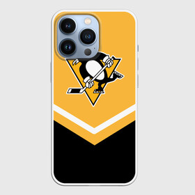 Чехол для iPhone 13 Pro с принтом Pittsburgh Penguins (Форма 1) в Кировске,  |  | Тематика изображения на принте: питтсбург пингвинз