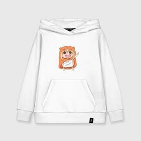 Детская толстовка хлопок с принтом Umaru Chan в Кировске, 100% хлопок | Круглый горловой вырез, эластичные манжеты, пояс, капюшен | Тематика изображения на принте: anime | аниме | анимэ | умару