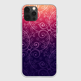 Чехол для iPhone 12 Pro Max с принтом Цветочный узор в Кировске, Силикон |  | Тематика изображения на принте: абстракция | арт | линии | орнамент | рисунок | темный | узор