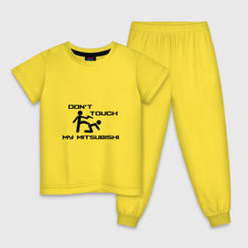 Детская пижама хлопок с принтом Dont touch my Mitsubishi в Кировске, 100% хлопок |  брюки и футболка прямого кроя, без карманов, на брюках мягкая резинка на поясе и по низу штанин
 |  машина | марка | митсубиси