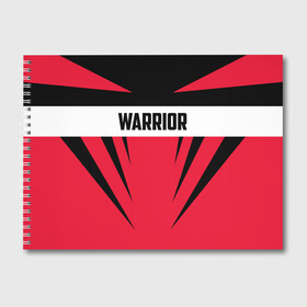 Альбом для рисования с принтом Warrior в Кировске, 100% бумага
 | матовая бумага, плотность 200 мг. | warrior | воин | спортсмен