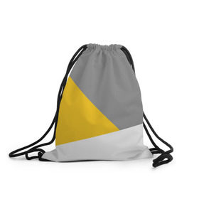 Рюкзак-мешок 3D с принтом Серый, желтый, белый-идеальное сочетание! в Кировске, 100% полиэстер | плотность ткани — 200 г/м2, размер — 35 х 45 см; лямки — толстые шнурки, застежка на шнуровке, без карманов и подкладки | 
