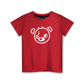 Детская футболка хлопок с принтом Cuddle Bear в Кировске, 100% хлопок | круглый вырез горловины, полуприлегающий силуэт, длина до линии бедер | battle royale | fortnite | lama | батл рояль | лама | медведь | фортнайт
