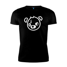 Мужская футболка премиум с принтом Cuddle Bear в Кировске, 92% хлопок, 8% лайкра | приталенный силуэт, круглый вырез ворота, длина до линии бедра, короткий рукав | battle royale | fortnite | lama | батл рояль | лама | медведь | фортнайт