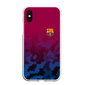 Чехол для iPhone XS Max матовый с принтом FC BARCA SPORT в Кировске, Силикон | Область печати: задняя сторона чехла, без боковых панелей | fc | fc barca | football | football club | sport | барселона | спорт | спортивные | униформа | фирменные цвета | фк | футбол | футбольный клуб