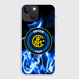 Чехол для iPhone 13 mini с принтом INTER в Кировске,  |  | fc | football | footer | inter | soccer | socker | sport | интер | огонь | пламя | спорт | футбол | футбольный клуб