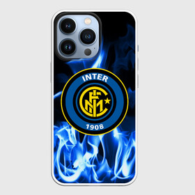 Чехол для iPhone 13 Pro с принтом INTER в Кировске,  |  | fc | football | footer | inter | soccer | socker | sport | интер | огонь | пламя | спорт | футбол | футбольный клуб