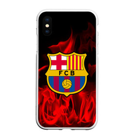 Чехол для iPhone XS Max матовый с принтом BARCELONA SPORT в Кировске, Силикон | Область печати: задняя сторона чехла, без боковых панелей | football | soccer | барселона