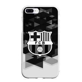 Чехол для iPhone 7Plus/8 Plus матовый с принтом FC Barcelona sport geometry в Кировске, Силикон | Область печати: задняя сторона чехла, без боковых панелей | Тематика изображения на принте: abstraction | barcelona | championship | fc | football | footer | polygon | soccer | socker | sport | абстракция | одежда | спорт | спортивный | униформа | футбол | футбольный клуб | чемпионат