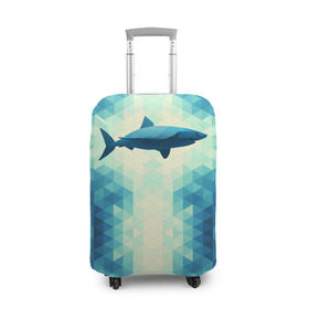 Чехол для чемодана 3D с принтом Акула в Кировске, 86% полиэфир, 14% спандекс | двустороннее нанесение принта, прорези для ручек и колес | shark | водолаз | гарпун | глубина | дельфин | злость | зубы | кит | кровь | курорт | лето | море | океан | отдых | охота | плавник | пляж | риф | рыба | хищник | челюсти | челюсть