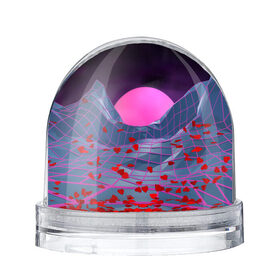 Водяной шар с принтом Purple sun в Кировске, Пластик | Изображение внутри шара печатается на глянцевой фотобумаге с двух сторон | 